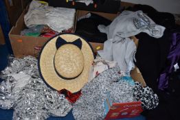 SEVEN BOXES OF WOMEN'S CLOTHES to include Windsmoor and Marks and Spencer coats (size 16), a box