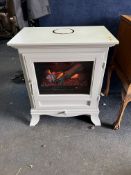 A CHESNEY'S BEAUMONT STOVE EFFECT HEATER width 62cm, depth 38cm, height 72cm (PAT pass and working)