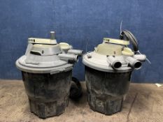 TWO HOZELOCK BIOFORCE REVOLUTION POND FILTERS (UNTESTED) one has no plug the other has joined cable