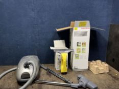 AN ELECTROLUX POWER PLUS 1800 VACUUM CLEANER with floor head (PAT pass and working), a Karcher