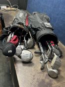 TWO GOLF BAGS CONTAINING CLUBS including Cobra, Masters, Ben Sayers, etc clubs