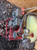 A HARDI TYPE 500A PETROL CROP SPRAYER with a Briggs and Stratton 3 Hp engine, 200 litre tank,