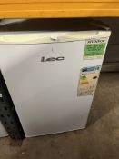 A LEC L50263W UNDER COUNTER FRIDGE width 50cm, depth 55cm, height 85cm (PAT pass and working at 4