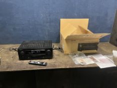 A DENON AVR-X2800H DAB AUDIO VISUAL RECEIVER AMP with 7.2 channels, 150 watts per channel in
