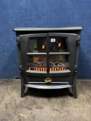A DIMPLEX JAZZ0R STOVE EFFECT HEATER, width 51cm, depth 31cm, height 60cm (PAT pass and working)
