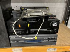 A COLLECTION OF AUDIO EQUIPMENT: including a Connoisseur BD2 kit turntable (untested), a Philips