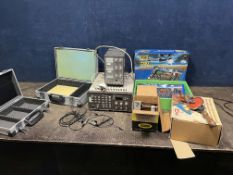 A COLLECTION OF ELECTRONIC EQUIPMENT AND TOOLS: including a Philips colour pattern generator, a