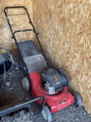 AN MTD 46 RS PETROL LAWNMOWER, with a grass box, condition report: engine turns but has not been