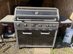 A FERVOR RANGER 610 6 BURNER BBQ, width 175cm x depth 56cm x height 115cm, condition report: in need