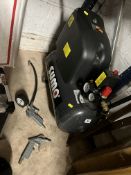 A SUMO OM321-24 COMPRESSOR with tyre inflator attachment but no pipework and no wheels (PAT pass and