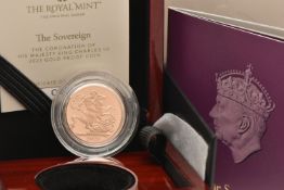 THE ROYAL MINT - THE CORONATION OF HIS MAJESTY KING CHARLES III 2023 GOLD PROOF COIN struck in