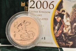 THE ROYAL MINT - 2006 UNITED KINGDOM BRILLIANT UNCIRCULATED GOLD FIVE-POUND COIN, struck in 22ct