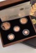 THE ROYAL MINT - THE 2010 UNITED KINGDOM GOLD PROOF SOVEREIGN FIVE-COIN COLLECTION, consisting of