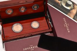 THE ROYAL MINT - THE SOVEREIGN 2020 FIVE-COIN GOLD PROOF SET, consisting of a quarter-sovereign,