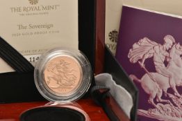 THE ROYAL MINT - THE SOVEREIGN 2024 GOLD PROOF COIN struck in 22ct gold, obverse designer: Martin