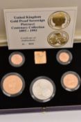 THE ROYAL MINT - UNITED KINGDOM GOLD PROOF SOVEREIGN THE PISTRUCCI CENTENARY COLLECTION 1893-1993,