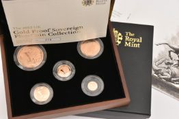THE ROYAL MINT - THE 2012 FIVE COIN SOVEREIGN COLLECTION 60TH ANNIVERSARY OF THE QUEEN'S CORONATION,