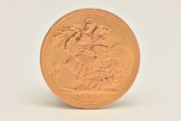 1968 UK GOLD SOVEREIGN, struck in 22ct gold, this was the last year the Mary Gillick 'young head'