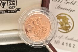 THE ROYAL MINT - THE 1997 GOLD PROOF SOVEREIGN, struck in 22ct gold, obverse designer: Raphael