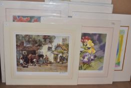 TEN UN-ISSUED SIGNED LIMITED EDITION PRINTS, artists comprise Janet Whittle x 2, Eugene Sturgeon x