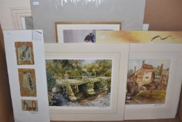 TEN UN-ISSUED SIGNED LIMITED EDITION PRINTS, artists comprise Robin Owen, William Russell Flint x