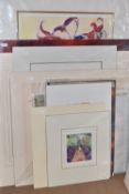 TEN UN-ISSUED SIGNED LIMITED EDITION PRINTS, artists comprise Ruth Banderian, Sally Winter, Tim