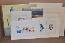 TEN UN-ISSUED SIGNED LIMITED EDITION PRINTS, artists comprise Tim Bulmer, Chris Maunder, Ruth