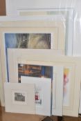 TEN UN-ISSUED SIGNED LIMITED EDITION PRINTS, artists comprise Jimi Hendrix, Adam Barsby, Robin Owen,