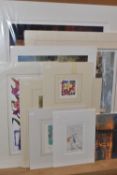 TEN UN-ISSUED SIGNED LIMITED EDITION PRINTS, artists comprise Vladan Ignatovic, William Russell