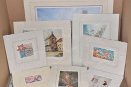 TEN UN-ISSUED SIGNED LIMITED EDITION PRINTS, artists comprise Ruth Baderian, Natalie Collett x 2,