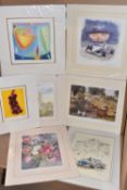 TEN UN-ISSUED SIGNED LIMITED EDITION PRINTS, artists comprise Susie Perring, Ken Burton, Eugene