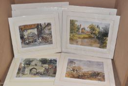 TEN UN-ISSUED SIGNED LIMITED EDITION PRINTS, by the artist Eugene Sturgeon x 10, subjects include