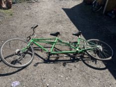 A VINTAGE CYCLE WORKS TANDEM BIKE, with a 21in frame