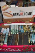 THREE BOXES OF FICTION AND NON-FICTION BOOKS to include twenty-one Bernard Cornwell books, five