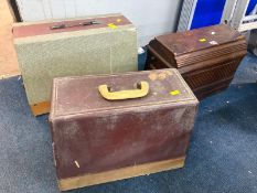 THREE VARIOUS SEWING MACHINES, condition report: one sewing machine