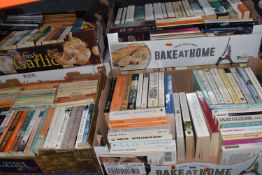 SIX BOXES OF BOOKS containing approximately 230 miscellaneous titles, mostly in paperback format