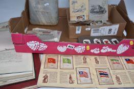 ONE BOX CONTAINING LATE VICTORIAN/EDWARDIAN SOCIAL HISTORY to include a papier mache covered book