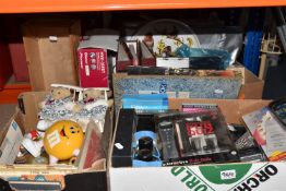 THREE BOXES AND LOOSE MISCELLANEOUS ITEMS, to include two 1950s Men Only magazines, six 1940s