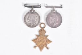 THREE WWI MEDALS, to include a 1914-15 Star and BWM correctly impressed to 3233 Private E.
