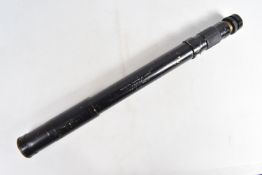 A 1942 DATED WWII TELESCOPE SIGHT, this version is black in colour, the following is stamped on