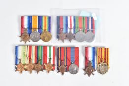 A COLLECTION OF WWI AND WWII MEDALS, to include a 1914 Star named to 16353 SGT J.T. HIBBERT 2nd BN