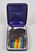 FIVE MEDALS FROM WWI AND WWII, to include a pair named to Private 17604 William Hollins North Staffs