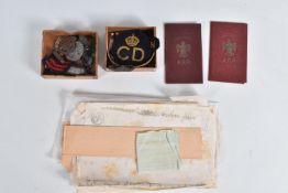 AN INTERESTING ARCHIVE OF BOER WAR TO WWII MILITARIA COVERING CIVIL DEFENCE AIR RAID PRECAUTIONS