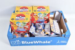 A TRAY OF MIXED MYSTERY POKEMON ITEMS, to include three Aladdin Toy display boxes containing a