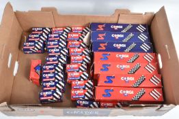 A COLLECTION OF BOXED LATER ISSUE CORGI TOYS DIECAST VEHICLES, includes a quantity of Superhauler