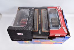 SIX BOXED 1/18 SCALE CAR MODELS, all are 1930's/1940's American & German car models by Solido, Eagle