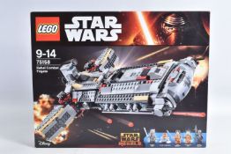 A SEALED BOXED DISNEY LEGO STAR WARS REBEL COMBAT FRIGATE, reference 75158, perforated handles as