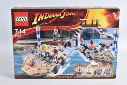 A SEALED BOXED LEGO INDIANA JONES LAST CRUSADE, reference 7197, perforated panels as new, embossed