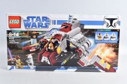 A SEALED BOXED LEGO STAR WARS REPUBLIC ATTACK SHUTTLE, reference 8019, perforated panels as new,