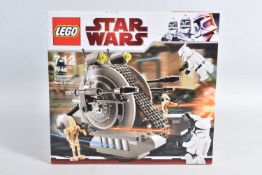 A SEALED BOXED LEGO STAR WARS CORPORATE ALLIANCE TANK DROID, reference 7748, perforated panels as